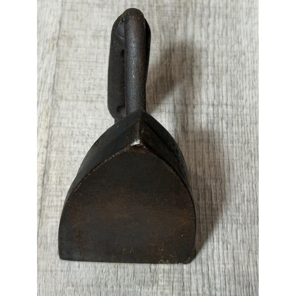 Vintage Rustic Antique Cast Flat Iron DX 6 Collectible 1880's To 1910 - Picture 8 of 8